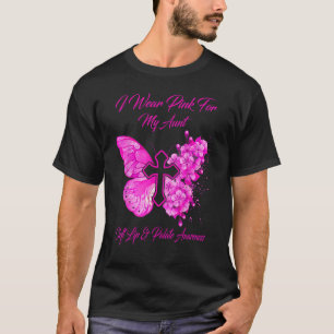 Butterfly I Wear Pink For Aunt Cleft Lip & Palate T-Shirt