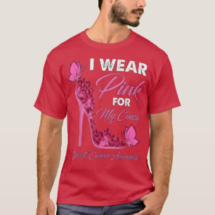 Butterfly I Wear Pink For My Cousin Breast Cancer T-Shirt