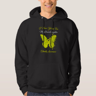 Butterfly I Wear Yellow For My Granddaughter Obesi Hoodie