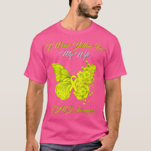 Butterfly I Wear Yellow For My Wife ADHD Awareness T-Shirt