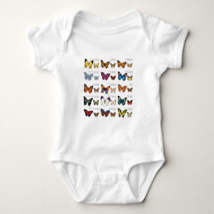 Butterfly Identification Baby Bodysuit