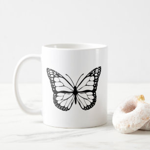 Butterfly Illustration Animal & Nature Design Coffee Mug