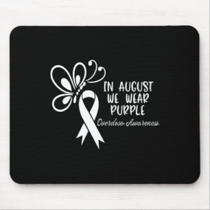 Butterfly In August We Wear Purple Overdose Awaren Mouse Mat