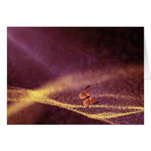 Butterfly In Dust Particles