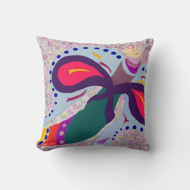 Butterfly in flight cushion (Front)