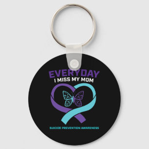 Butterfly In Loving Memory Mum Suicide Prevention Key Ring