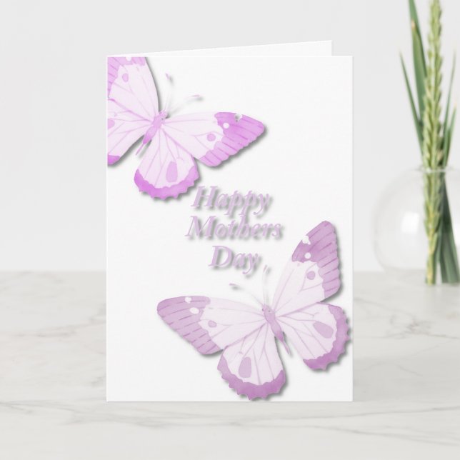  Butterfly in Pink  Card (Front)