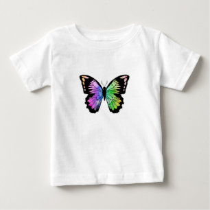 Butterfly in Rainbow Colours Baby T-Shirt