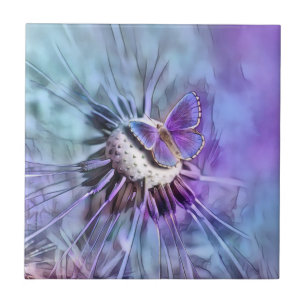 Butterfly In Spring Tile