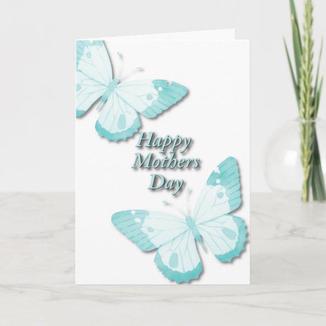 Butterfly in Teal Card (Front)