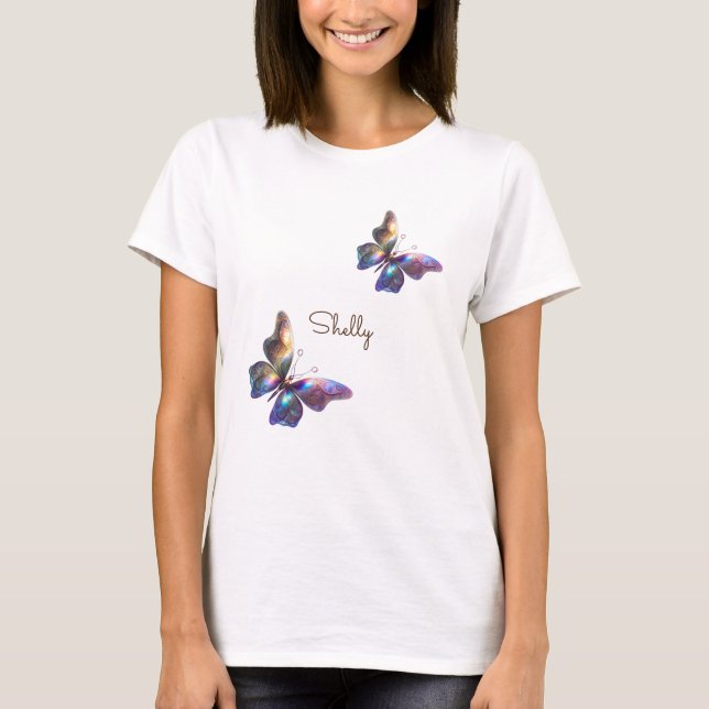 Butterfly In The Clouds T-Shirt (Front)