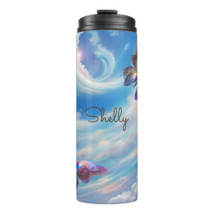 Butterfly In The Clouds Thermal Tumbler