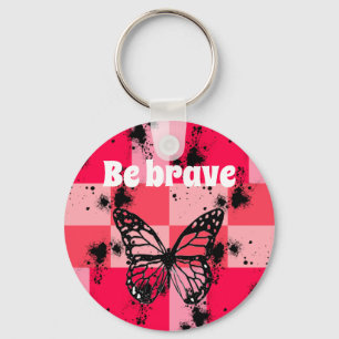 butterfly in the garden key ring