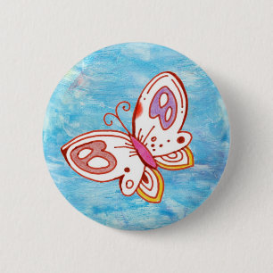 Butterfly in the Sky Button