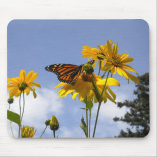 Butterfly in the sky mouse mat