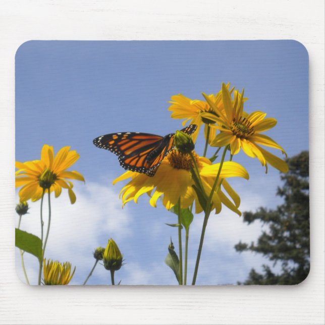 Butterfly in the sky mouse mat (Front)