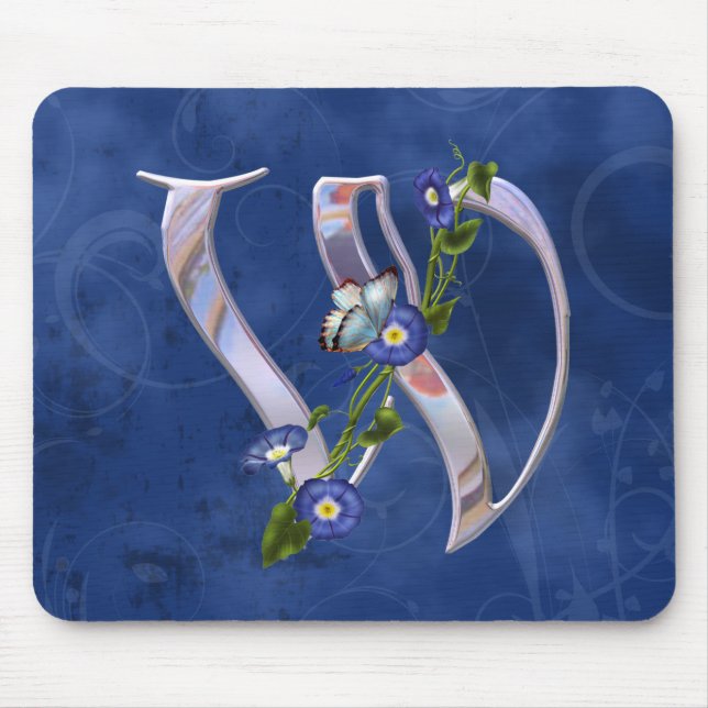 Butterfly Initial W Mouse Mat (Front)