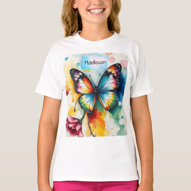 Butterfly Ink Customisable  T-Shirt (Front)