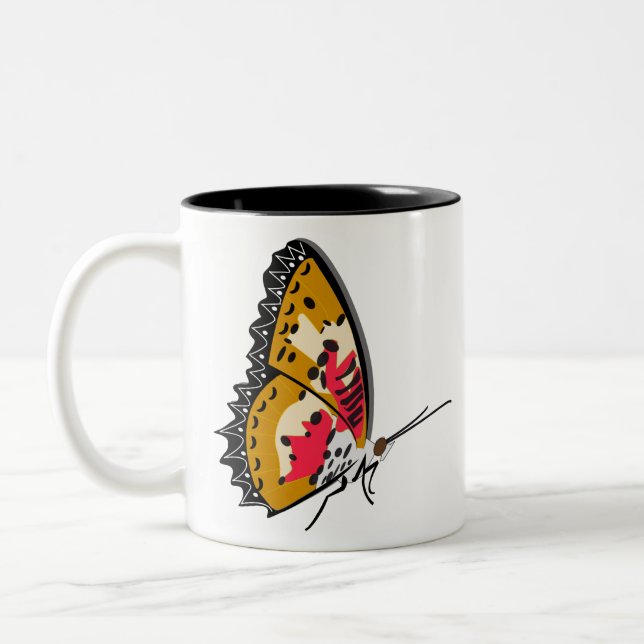 Butterfly Insect Animal Two-Tone Coffee Mug (Left)