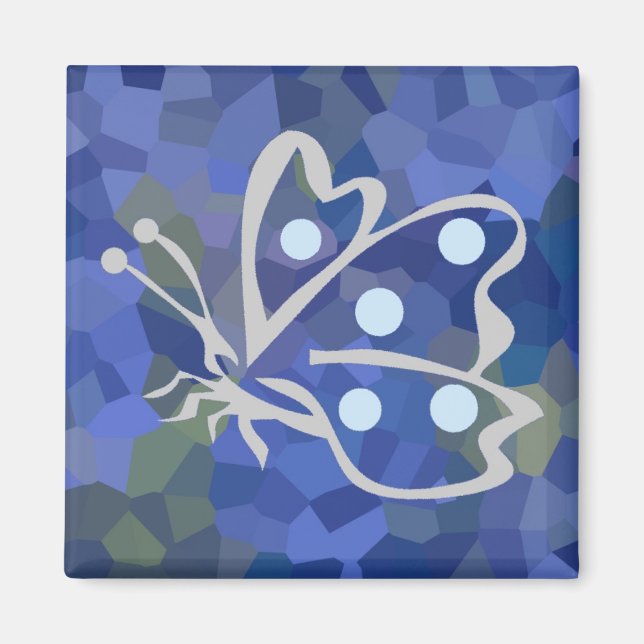Butterfly Inside Series 2 Square Magnet (Front)