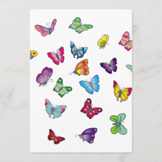 butterfly invitation card