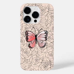 Butterfly iPhone Case with Roses