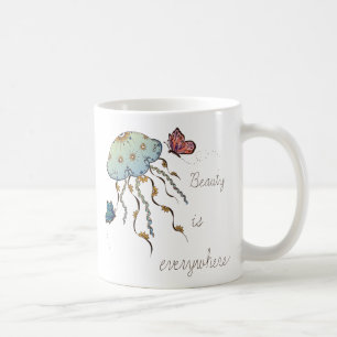 Butterfly & Jellyfish Coffee Mug