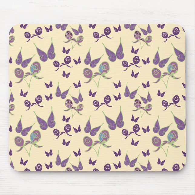 Butterfly Joy in Cream Mousepad (Front)