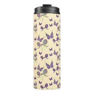 Butterfly Joy in Cream Thermal Tumbler