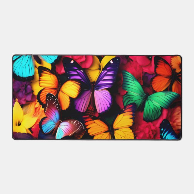 Butterfly Kaleidescope Desk Mat (Front)