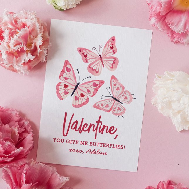 Butterfly Kids Valentines Day Card (Creator Uploaded)