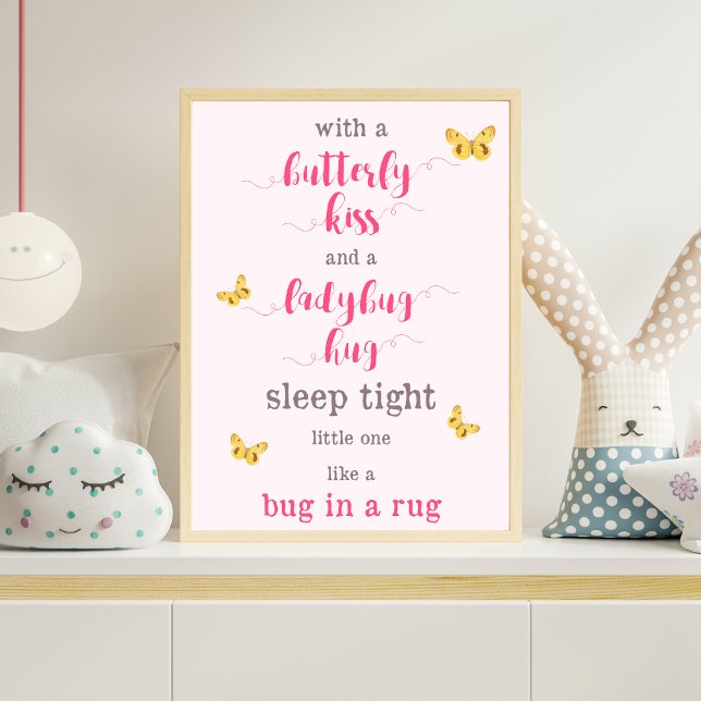 Butterfly Kiss & Ladybug Hug Nursery Poem Poster (Creator Uploaded)