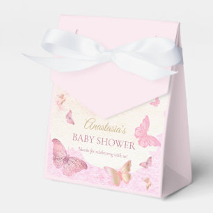 Butterfly Kisses and Baby Wishes Girl Baby Shower  Favour Box