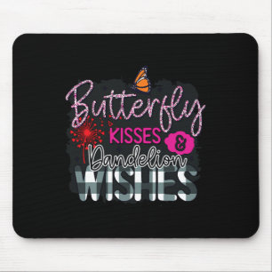 Butterfly Kisses And Dandelion Wishes Spring Garde Mouse Mat
