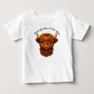 Butterfly Kisses and Moo Hugs Baby T-Shirt