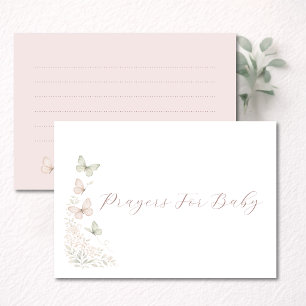 Butterfly Kisses Baby Shower Prayers For Baby Card