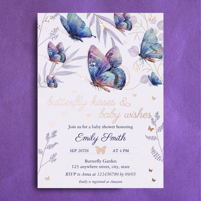 Butterfly Kisses & Baby Wishes Baby Shower (Creator Uploaded)