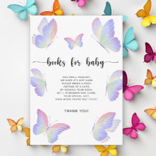 Butterfly Kisses books for baby ticket Enclosure Card