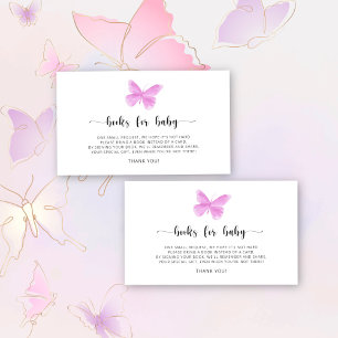 Butterfly Kisses books for baby ticket Enclosure Card