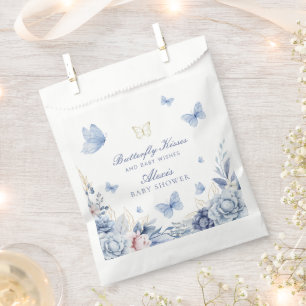 Butterfly Kisses Boy Baby Shower  Favour Bags