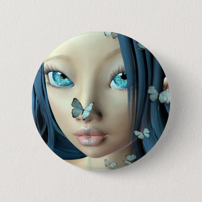 Butterfly Kisses button (Front)