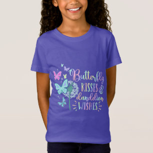Butterfly Kisses Dandelion Wishes Cute Customised T-Shirt