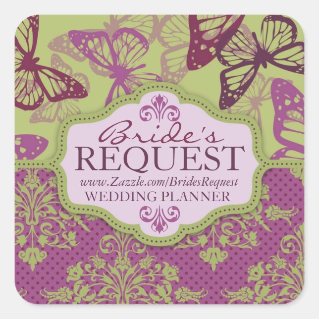 Butterfly Kisses Flirt Business Sticker 2 (Front)