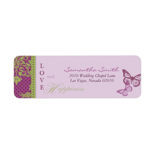 Butterfly Kisses Flirt Return Label B (Front)