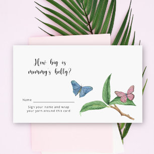 Butterfly Kisses How big is Mummy's belly game Enclosure Card