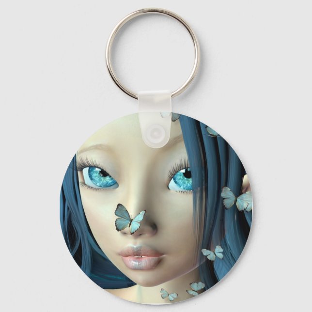 Butterfly Kisses keychain (Front)