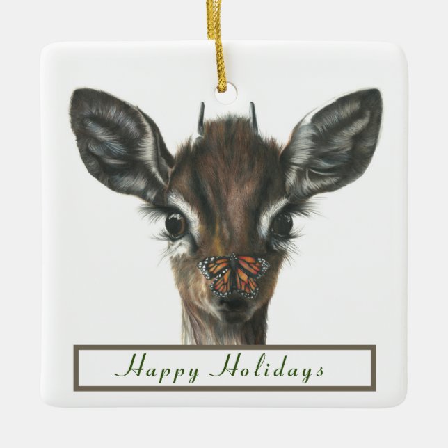 Butterfly Kisses Ornament (Front)