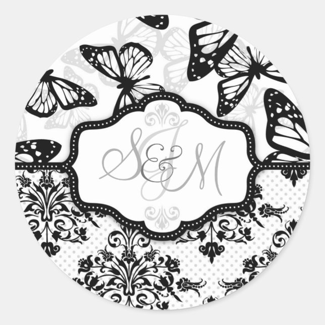 Butterfly Kisses Sticker_DrMullins Classic Round Sticker (Front)