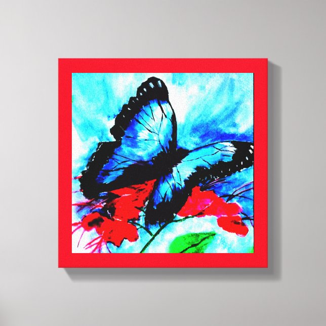 Butterfly kisses watercolor print (Front)