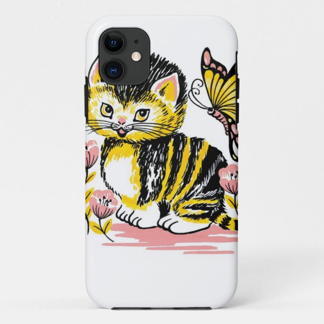 Butterfly & Kitten Case-Mate iPhone Case (Back)